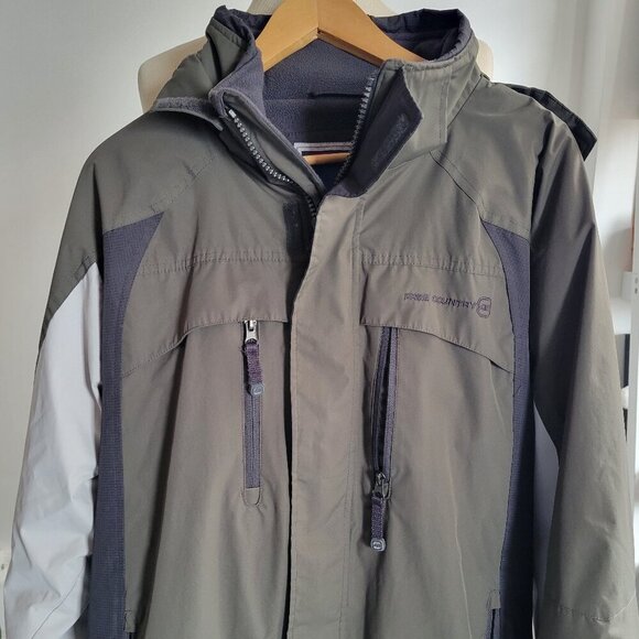 FREE COUNTRY Men’s Outdoor All Weather Windbreaker Jacket (Size: Medium) - Picture 1 of 16